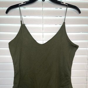 Olive green bodysuit size M